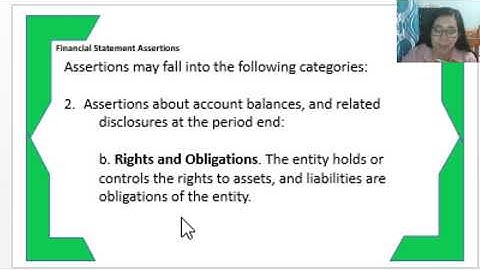 Financial Statement Assertions