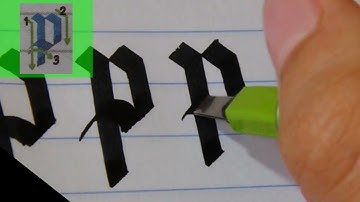 Pilot Parallel Pen review - GOTHIC Calligraphy (lowercase)