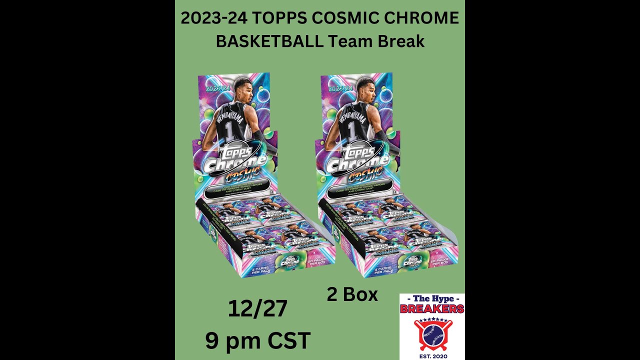 2023-2024 Topps Chrome Cosmic Basketball 2 Box Team Break