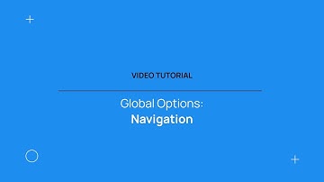 Navigation Global Options in Avallain Author: Learn the basics