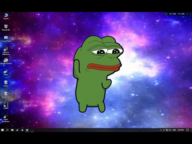 Download Pepe The Frog Windows Screen Wallpaper | Wallpapers.com