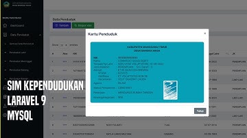 Sistem Informasi Manajemen Kependudukan [demo] - Laravel 9 - MySQL