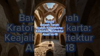 Masjid Bawah Tanah Kraton Yogyakarta Arsitektur Abad Ke18 cerita sejarah indonesia yogyakarta