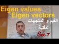 سكشن 7 رياضة Eigen values & Eigen vectors القيم والمتجهات الذاتية