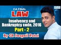 Insolvency&Bankruptcy Code with Latest Amendment For CA Final/CS/CWA -Nov19&May20-By SWAPNIL PATNI