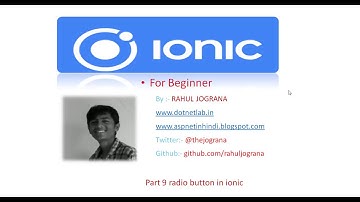 Part 9 radio button in ionic