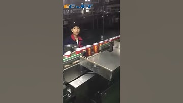 ECL6100 fiber laser marking on aluminium cans