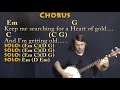 Heart of Gold (Neil Young) Banjo Cover Lesson in G with Chords/Lyrics