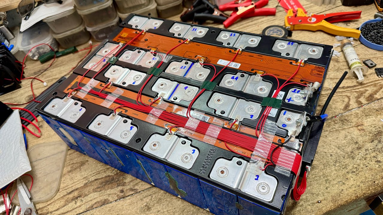 Cách lắp mạch BMS cho khối pin 16s tháo ô tô VINFAST