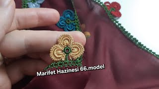 Taçlı fstık oyası 3 yapraklı yonca modeli | Marifet Hazinesi 66.model #tığoyası #çeyiz #diy 