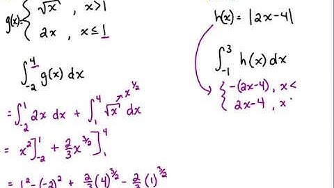 Integrating Piecewise Functions~AP Calculus