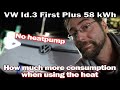 VW Id.3 First Plus - Heat consumption test