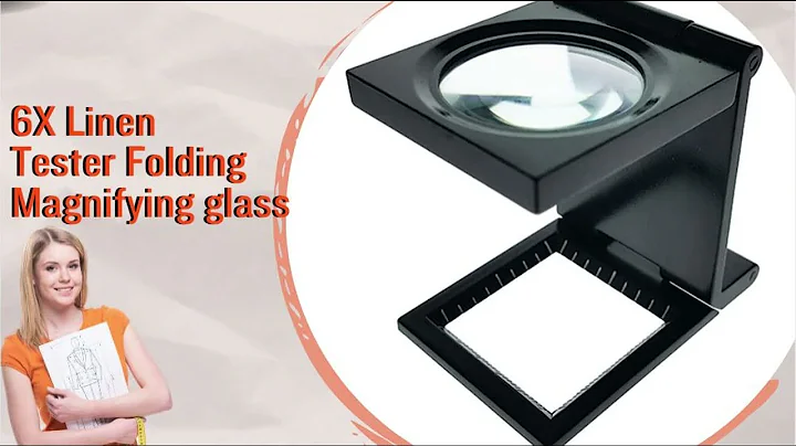 Multifunctional 6X Linen Test Folding Magnifier
