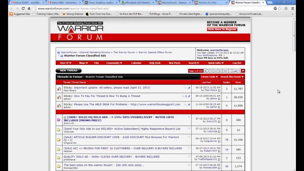 Warrior Forum Blog Commenting