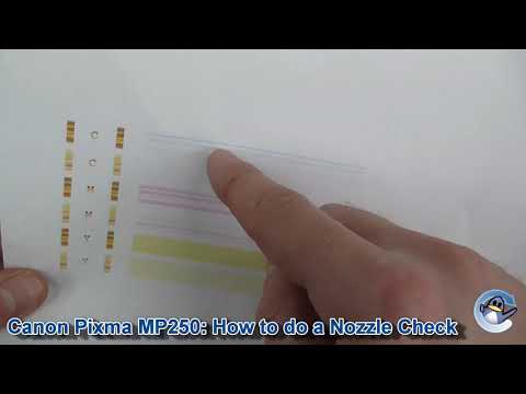 Canon Pixma MP250: How to do a Nozzle Check Test Page