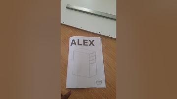 How to assemble the Ikea Alex 4 drawer