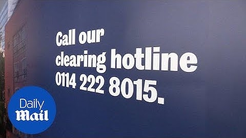 The University of Sheffield opens its clearing call centre - Daily Mail