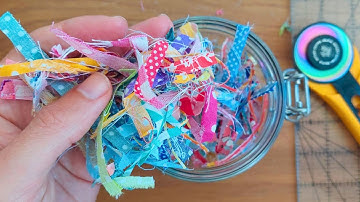 How to Use the Tiniest Fabric Scraps