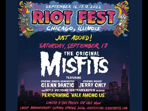 The Original Misfits to play “Walk Among Us” in full at 2022 Riot Fest ...!