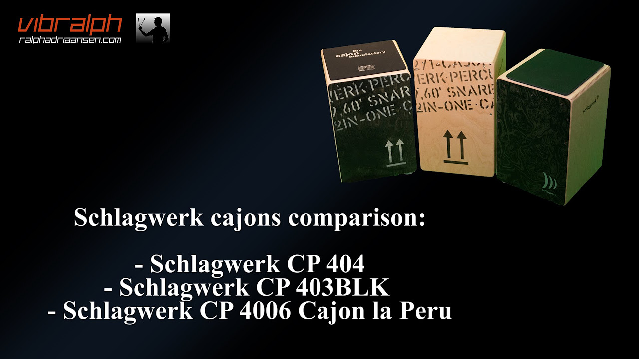 Cajon Precise OS Dark Santos Schlagwerk CP5002 Conny Sommer - YouTube