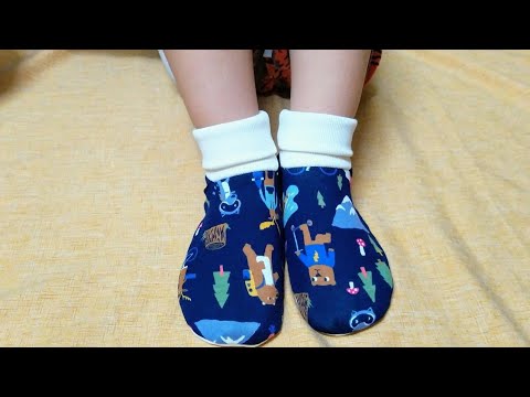 Cách Khâu Giày Vải Đi Trong Nhà Cho Bé - DIY: How To Make Fabric Baby Shoes At Home | Foci