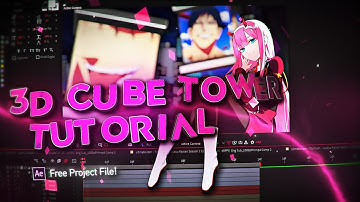 How to Make 3D Cube Tower using Element 3D | After Effects Tutorial 2023 (Free Project File)
