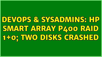DevOps & SysAdmins: HP smart array p400 RAID 1+0; two disks crashed (2 Solutions!!)