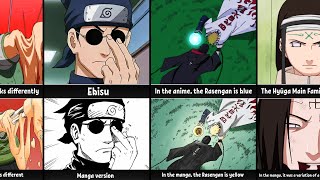 Differences between Anime and Manga in Naruto