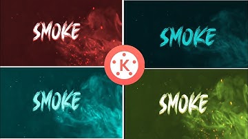 Free Intro: How To Make Smoke Logo Reveal & Text Animation In Kinemaster