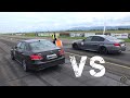 Mercedes E63 AMG VS BMW M5 - DRAG RACE!