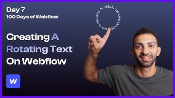 Circular Text Animation in Webflow - Day 7/100 Days of Webflow