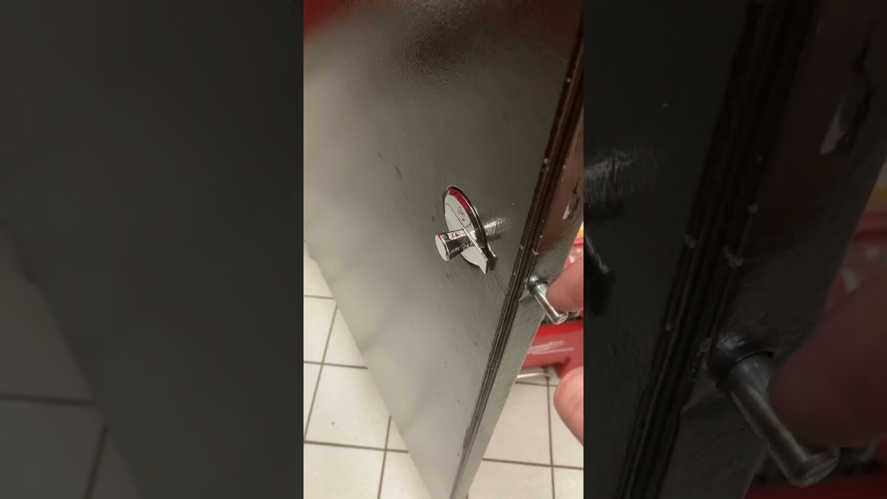 Lock fix on washroom door 