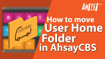 How to move User Home folder in AhsayCBS