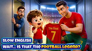 🥇 He Helped a Lost Football Legend...Then THIS Happened! 😱⚽| Slow English Listening Story (A2 Level)