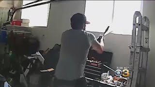 Man Caught On Camera Breaking Into Garage, Failing To Steal Motorcycle