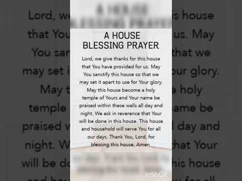 A House Blessing  prayer 🙏