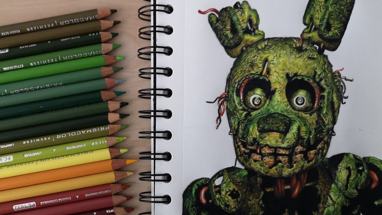 Drawing Springtrap Fnaf 3 Youtube