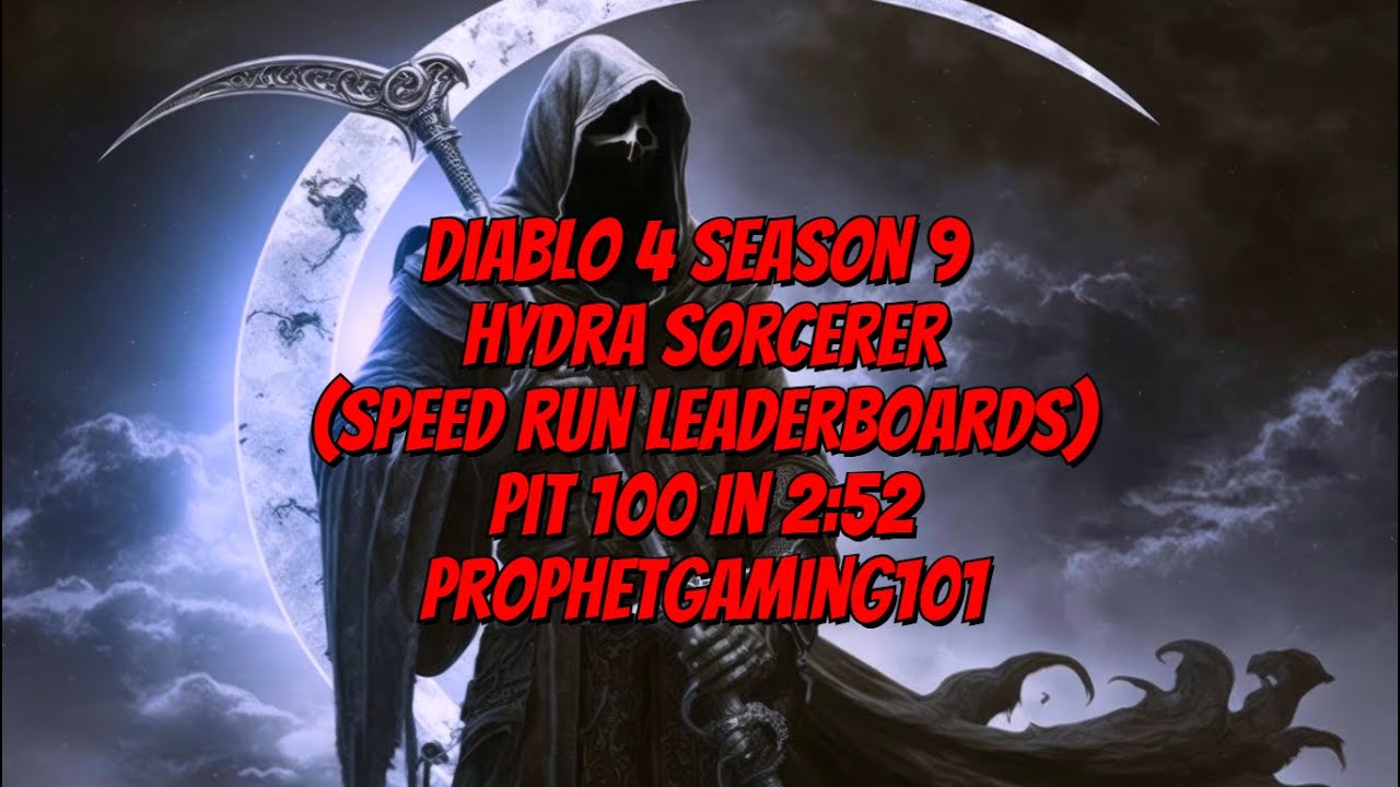 Diablo 4 Season 9 Pit 100 Mastered 2:52 Hydra Sorcerer Build ...