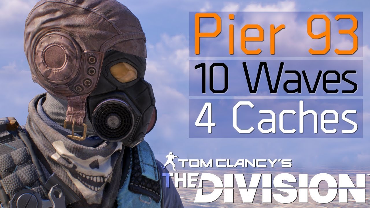 The Division - Solo Pier93 Farm (4 Caches) Wave 10