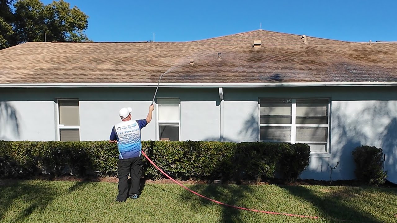 Soft Wash Roof Cleaning in Tarpon Springs by Clean Streak Pressure ...