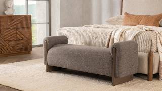 Sierra Accent Bench – Bronzed Cocoa | Classic Home | Zin Home
