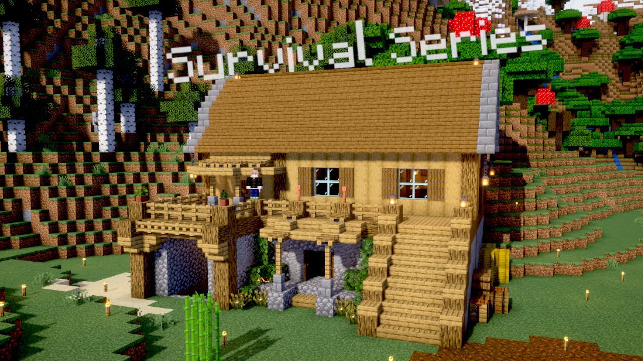 Building My First House! | Minecraft Survival Series - YouTube