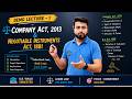 Company Act, 2013 &amp; Negotiable Instrument Act, 1881 | Demo Lecture-1 | LLB / BALLB Semester