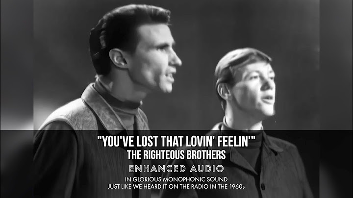 You’ve Lost That Lovin’ Feelin’ Studio version - Studio performance video thumbnail