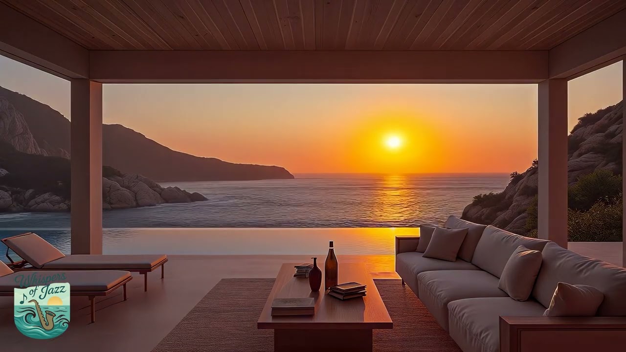 Smooth Jazz & Bossa Nova | Cave Retreat with Waterfall & Summer Vibes