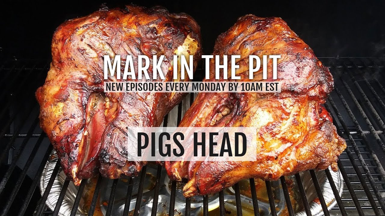 2 Pigs Heads - Cook Split Between Pit Boss Kamado And Oklahoma Joe Offset Smoker
