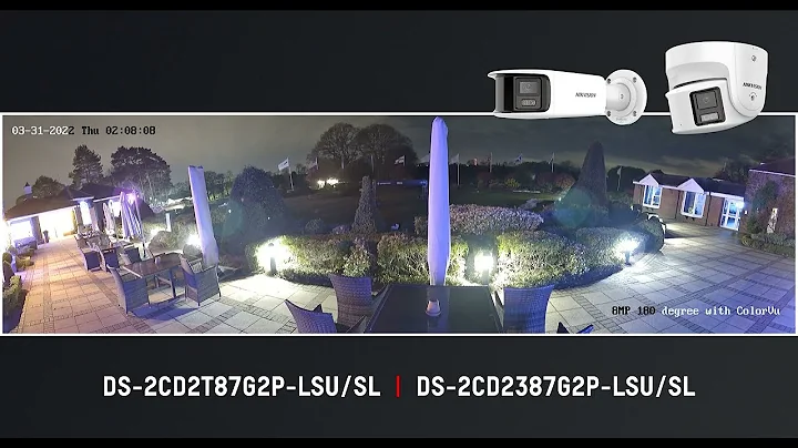 8MP (4K) Hikvision 180° Panoramic ColorVu Liveguard IP Cameras with Strobe & Audio