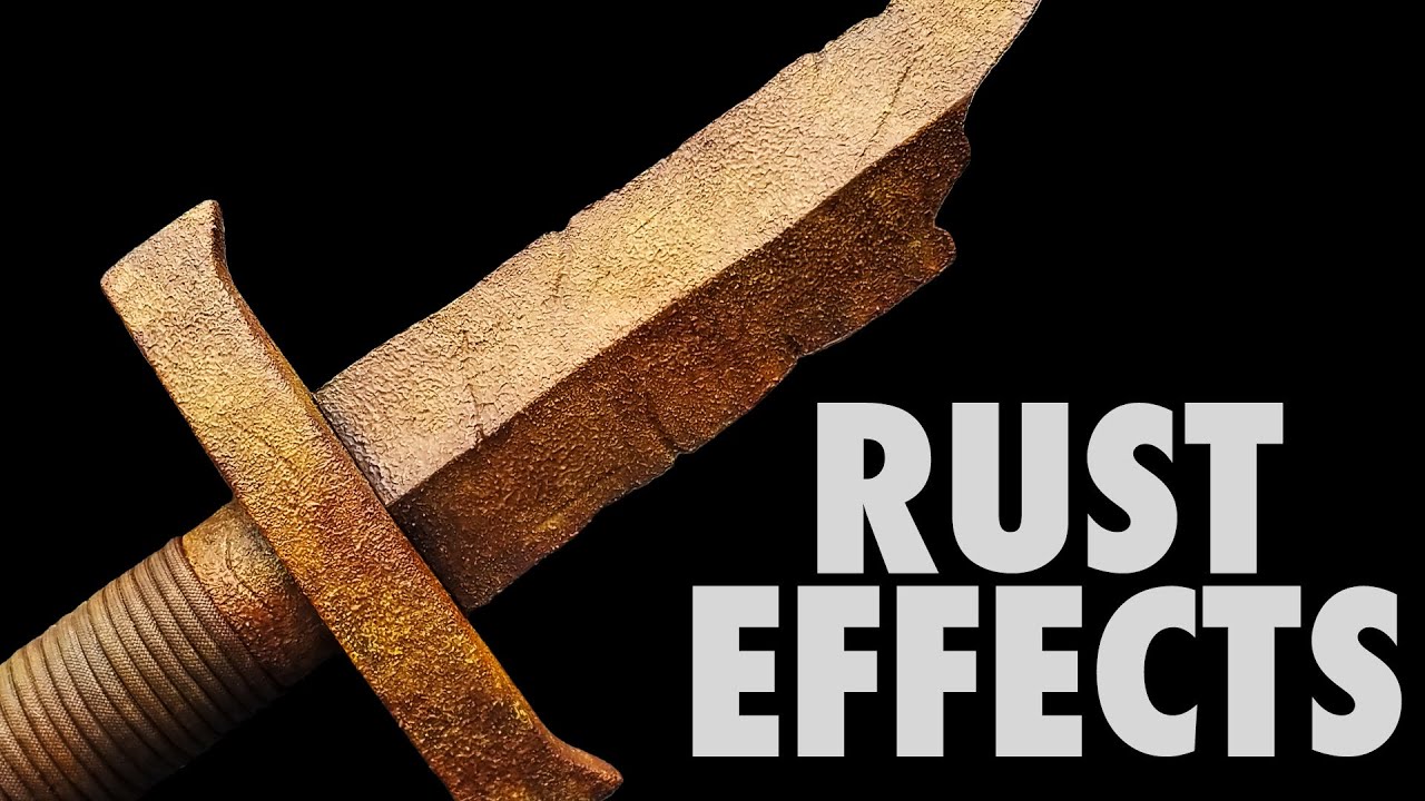 How To Paint Realistic Rust Effects (Dark Souls Broken Straight Sword ...