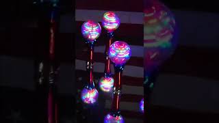 Light Up Spinning American Flag & Magic Spinning Stars Wand