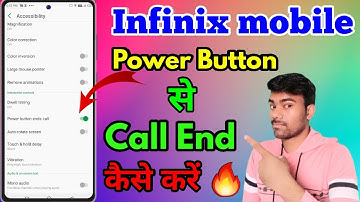 Infinix Hot 10 Power Button End Call Setting | Infinix Hot 10 Call Setting